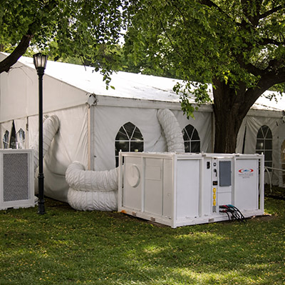 Logistics and supply distribution tent